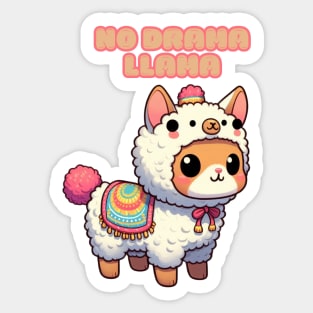 No Drama Llama Sticker